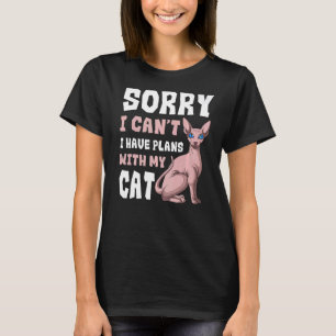 Sphynx Cat Owner Breeder Hairless Pet Animal T-Shirt