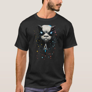Sphynx Cat Paint Splatter Bizarre Strange Weird Ey T-Shirt