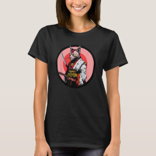 Sphynx Cat Samurai Funny Pet Warrior T-Shirt