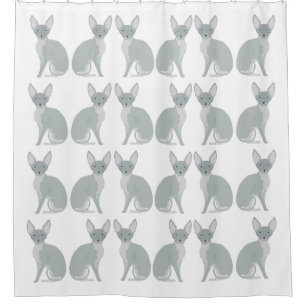 Sphynx Cat Shower Curtain