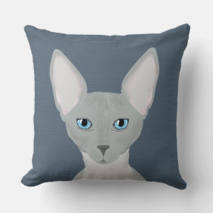 Sphynx Cat Throw Pillow