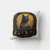 Sphynx Cat Throw Pillow Ancient Egyptian Decor⁠