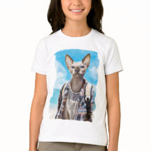 Sphynx cat. tourist.