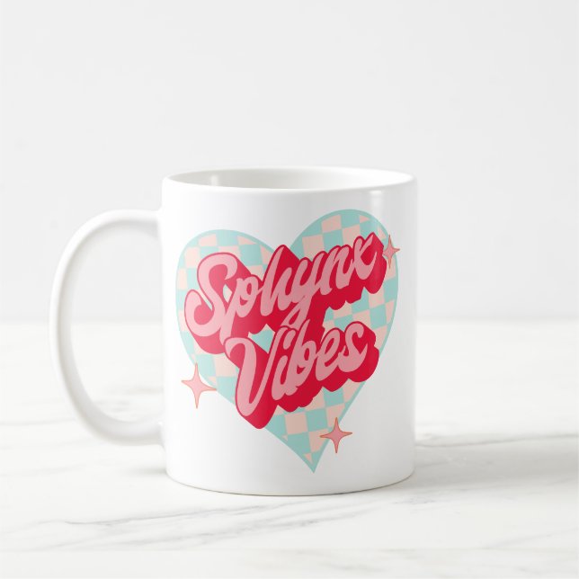Sphynx Cat Vibes Mug (Left)