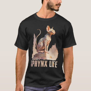 Sphynx Cat  Watercolor Sphynx Life Cat Mom Dad T-Shirt
