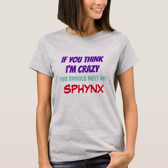 Sphynx Cat Women's T-shirt Crazy Funny (Front)