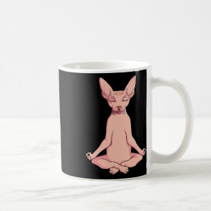 Sphynx Cat Yoga Meditation Breeder Hairless Pet Lo Coffee Mug