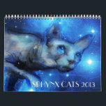 Sphynx Cats 2013 wall calendar Svetlana Novikova<br><div class="desc">Vibrant images of Sphynx cats by impressionistic artist Svetlana Novikova.  This Sphynx cat art calendar will make a great gift for any sphynx sphinx lover.  www.SvetlanaNovikova.com</div>
