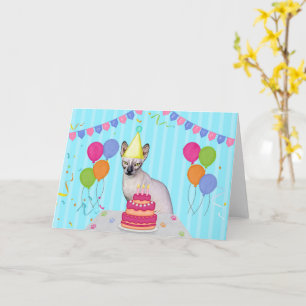 Sphynx Chat Anniversaire Carte de vacances