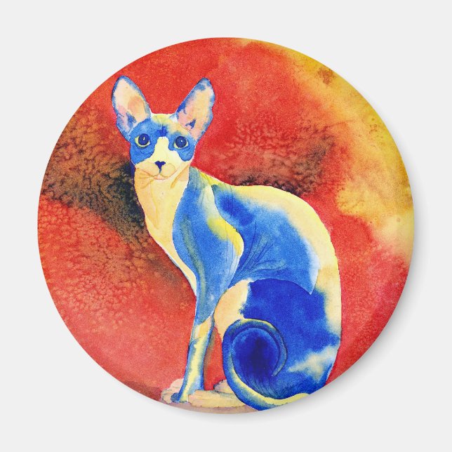 Sphynx Chat n° 1 Magnet (Devant)