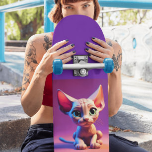 Sphynx chaton chaton sans cheveux Skateboard Deck