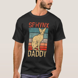 Sphynx Daddy Kitten Pet Owner Vintage Sphynx Cat T-Shirt