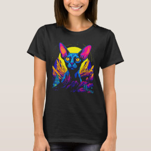 Sphynx Hairless Cat Sunset T-Shirt