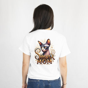 Sphynx Maman Amoureux des chats T-shirt Mode femme