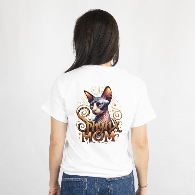 Sphynx Maman Amoureux des chats T-shirt Mode femme (Sphynx Cat Mom Womens tshirt)