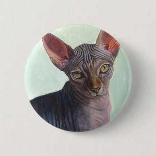 Sphynx Sphinx Cat Cats Sunitha 2 Inch Round Button