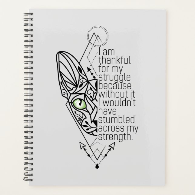 😻Sphynx with wisdom Planner (Front)