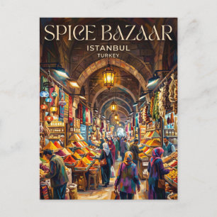 Spice Bazaar Turkey Postcard