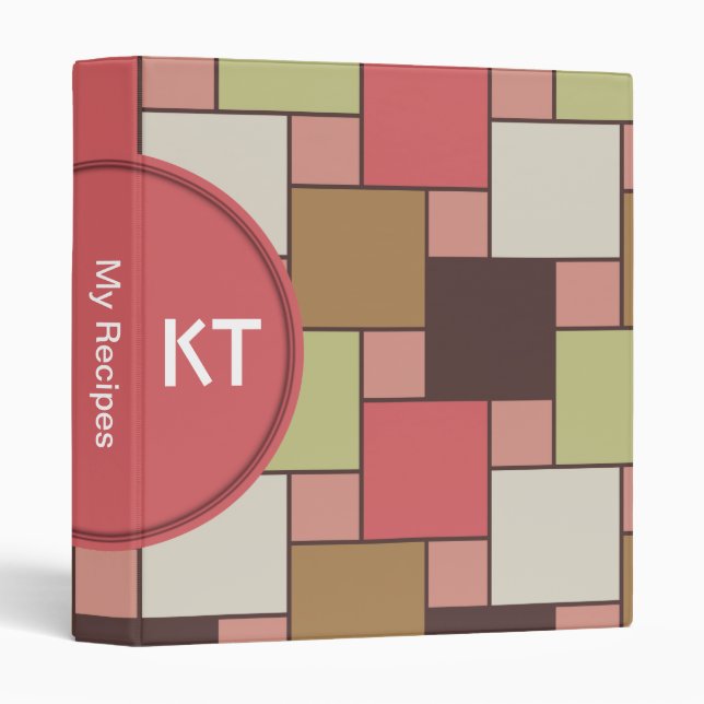 Spice Cabinet Geometric Binder (Front/Spine)