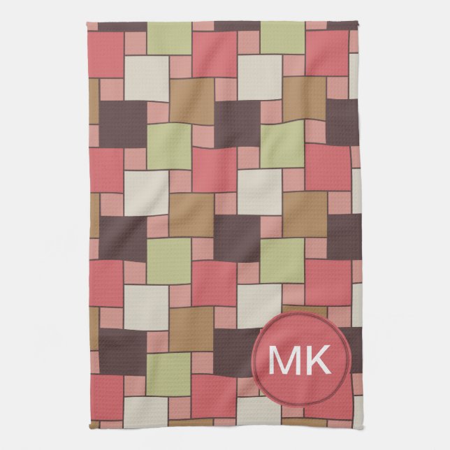 Spice Cabinet Geometric Kitchen Towel (Vertical)