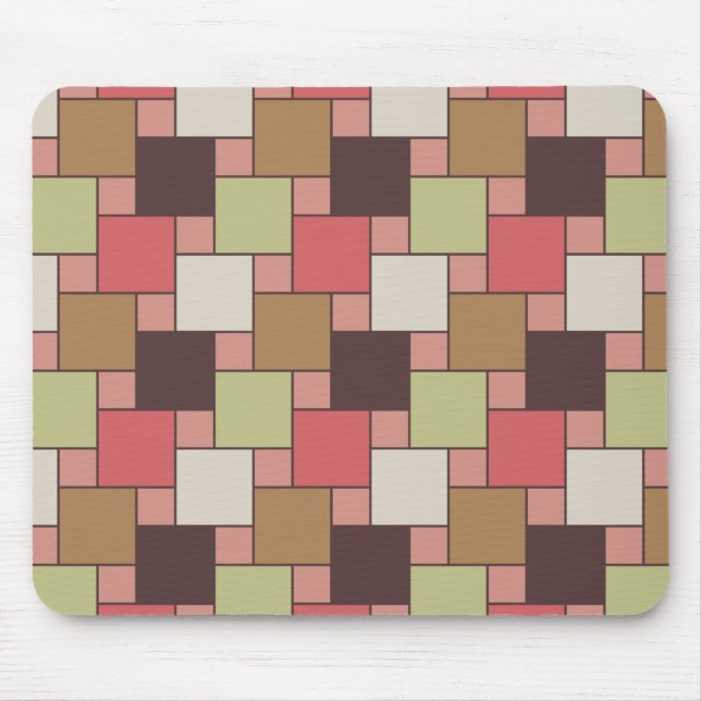Spice Cabinet Geometric Mouse Pad (Front)