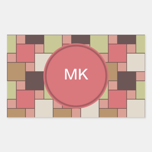 Spice Cabinet Geometric Sticker (Front)