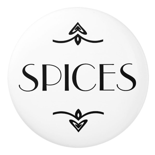 Spice Drawer Ceramic Knob (Front)