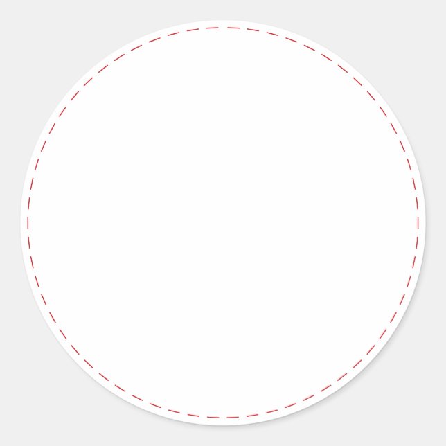 Spice jar blank dash lines round label stickers (Front)