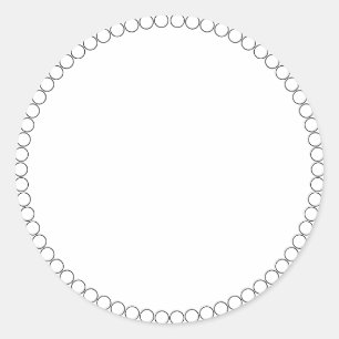 Spice jar circles border blank round label sticker