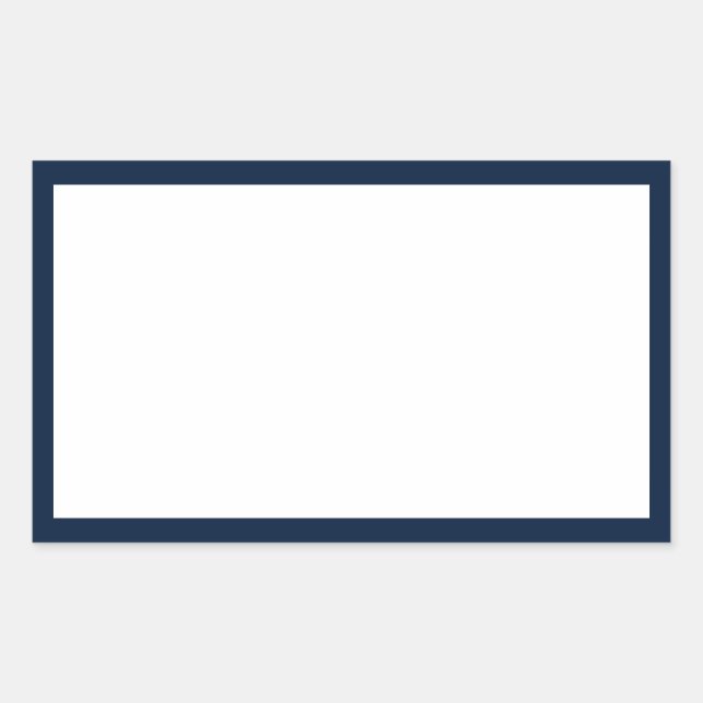 Spice jar dark navy blue border blank  sticker (Front)