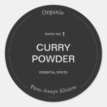 Spice Label Customize Name and Spice 