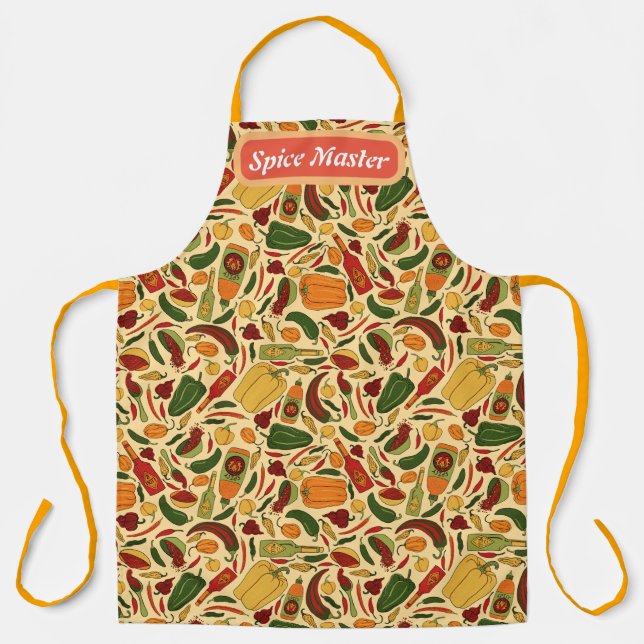 Spice Master: Peppers & Hot Sauce Apron (Front)