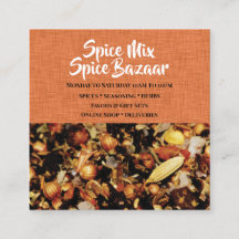 Spice mix photograph orange white modern chic