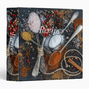 Spice Recipe Binder Folder