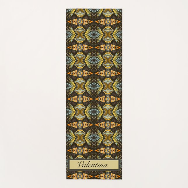 Spice Road, custom Yoga Mat (Front)