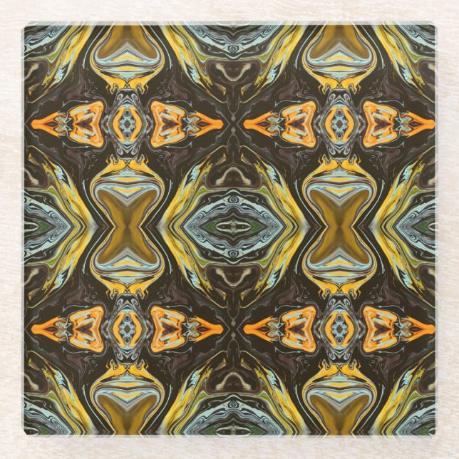 Spice Road Glass Coaster (Front)