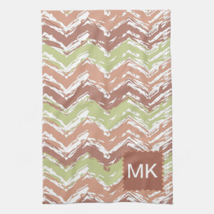 Spice Scribble Chevron ZigZag Kitchen Towel