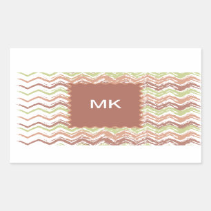 Spice Scribble Chevron ZigZag Sticker
