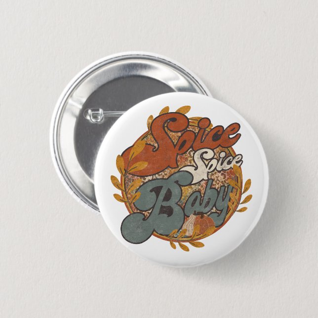 Spice Spice Baby Autumn 2 Inch Round Button (Front & Back)