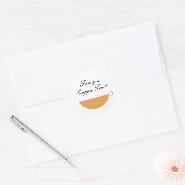 Spice Teacup Envelope Seal & Sticker (Envelope)