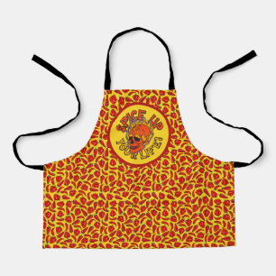 Spice Up Your Life Skull Red Chili Pepper Hot Apron