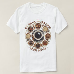 Spiced Coffee Bliss – Cozy & Cute T-Shirt