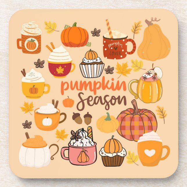 Spiced Pumpkin Season Coaster (Front)