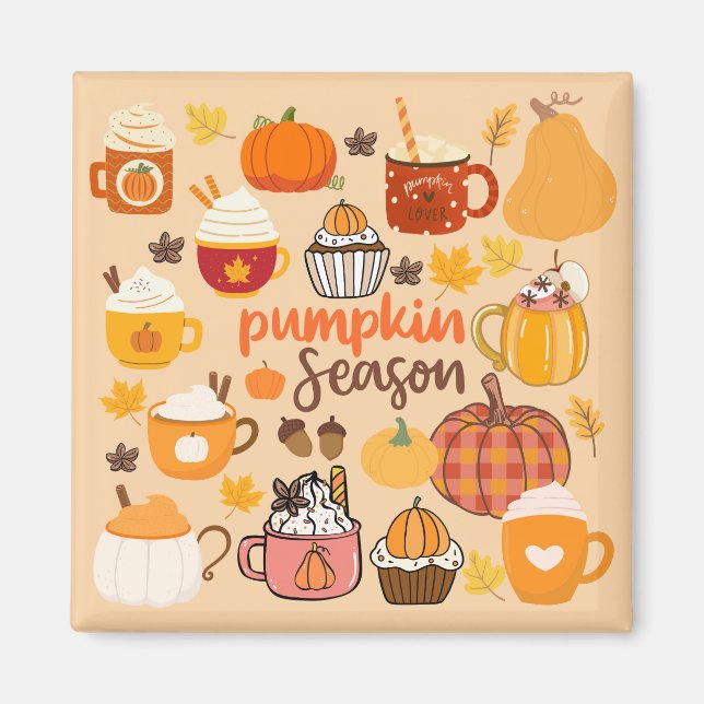 Spiced Pumpkin Season Magnet (Front)