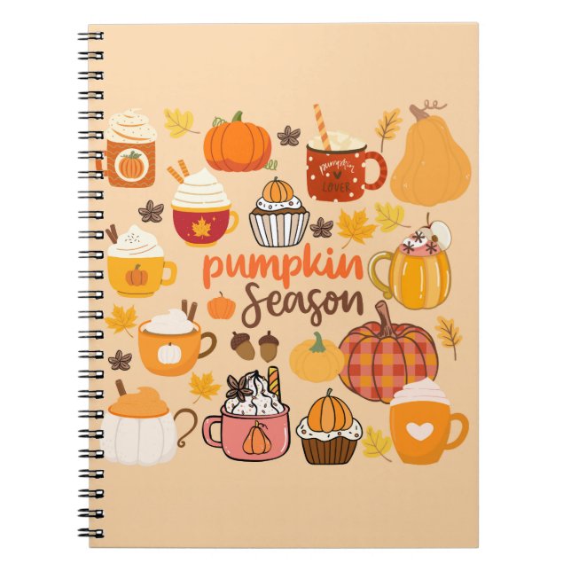 Spiced Pumpkin Season Notebook (Front)