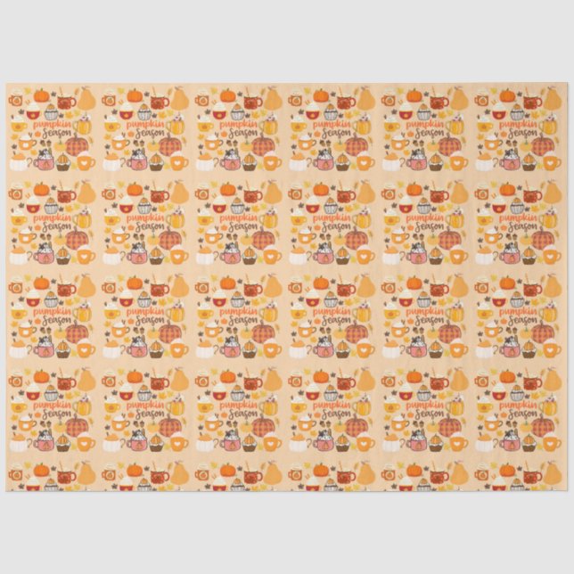 Spiced Pumpkin Season Tissue Paper (Front)