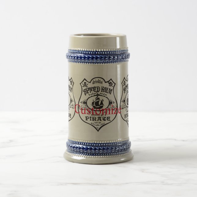 Spiced Rum Pirate Drink Thunder_Cove Beer Stein (Center)
