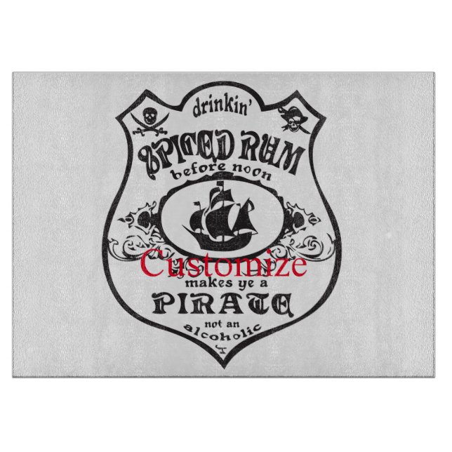 Spiced Rum Pirate Drink Thunder_Cove Cutting Board (Front)