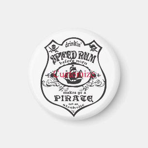 Spiced Rum Pirate Drink Thunder_Cove Magnet