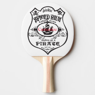 Spiced Rum Pirate Drink Thunder_Cove Ping Pong Paddle